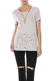  Distressed Crew Neck Tee