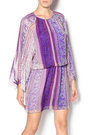  Sheer Sleeve Mini Dress