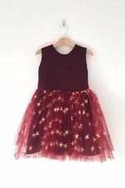 Burgundy Star Tulle Dress