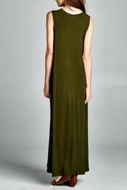  Olive Sleeveless Dress