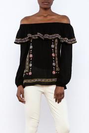  Black Embroidered Blouse
