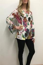  Printed Smocked Top