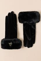  Faux-fur Cuffed Gloves