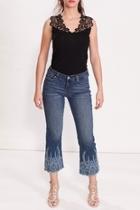  Embroidered Tonal Jean