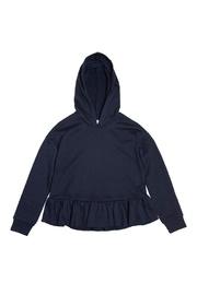  Navy Ruffle Sweatshirt