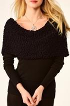  Black Venus Sweater Top