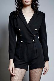  Black Buttoned Romper