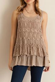  Sleeveless Ruffled Top