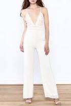  Bold White Sleeveless Jumpsuit