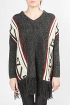  Knit Poncho Sweater