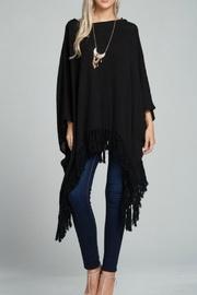  Black Gauze Poncho