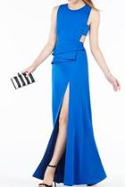  Pleated Peplum Dress