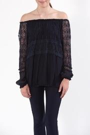  Off-shoulder Peasant Top