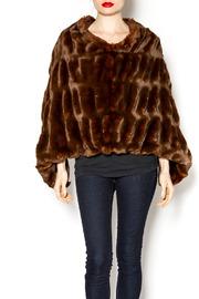  Brown Faux Fur Poncho