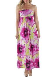  Plus Size Tube Maxi Dress