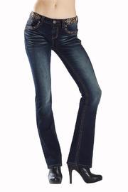  Dark Embellished Bootcut