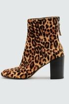  Cyan Leopard-calf Boots