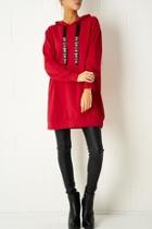  Red Oversized Top
