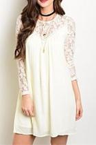  Ivory Lace Dress