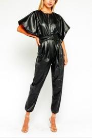  Vegan Leather Jumpsuit