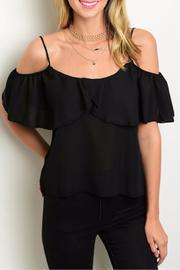  Black Off-shoulder Top