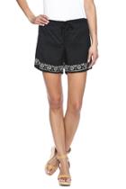  Black Embroidery Short