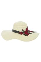  Rose Patched Floppy-hat