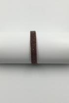 Brown Swarovski/leather Bracelet