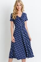  Dreamy Navy-polka-dot Dress