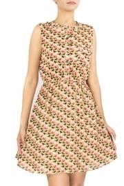  Birds Print Dress