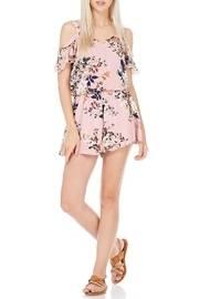  Floral Cold Shoulder Romper