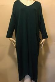  V-neck Knit Midi-dress