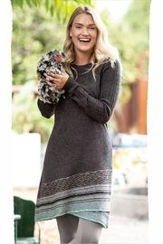  Base-patterned Sweater Dress
