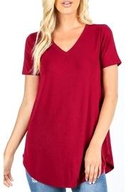  V-neck Tee-cabernet