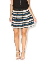  High Waisted Striped Skirt