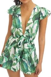  Leaf Print Romper
