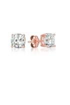  Solitaire Asscher Earrings