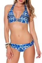  Blue Halter Top