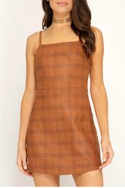 A-line Plaid Dress