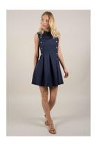  Double Button Dress