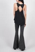  Black Twisted Tank