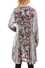  Velvet Floral Inlay Tunic
