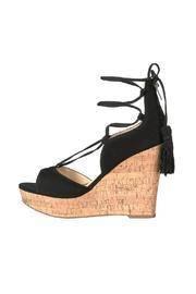  Black Tassel Wedge