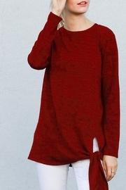  Burgundy Tie Top