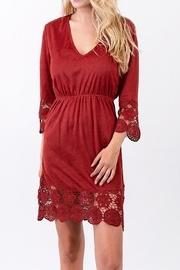  Suede Crochet Dress