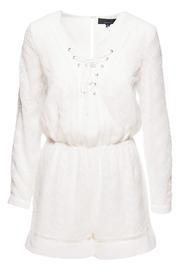  Embroidered Woven Romper