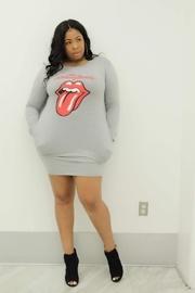  Lipstick T-shirt Dress