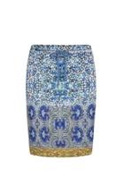  Mosaic Print Skirt
