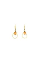  Gold Pear Earrings