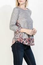  Grey Mosiac Top